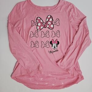 Pink Long Sleeve Disney Womens Sleep Shirt